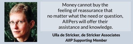 Ulla de Stricker - AIIPers offer their assistance and knowledge