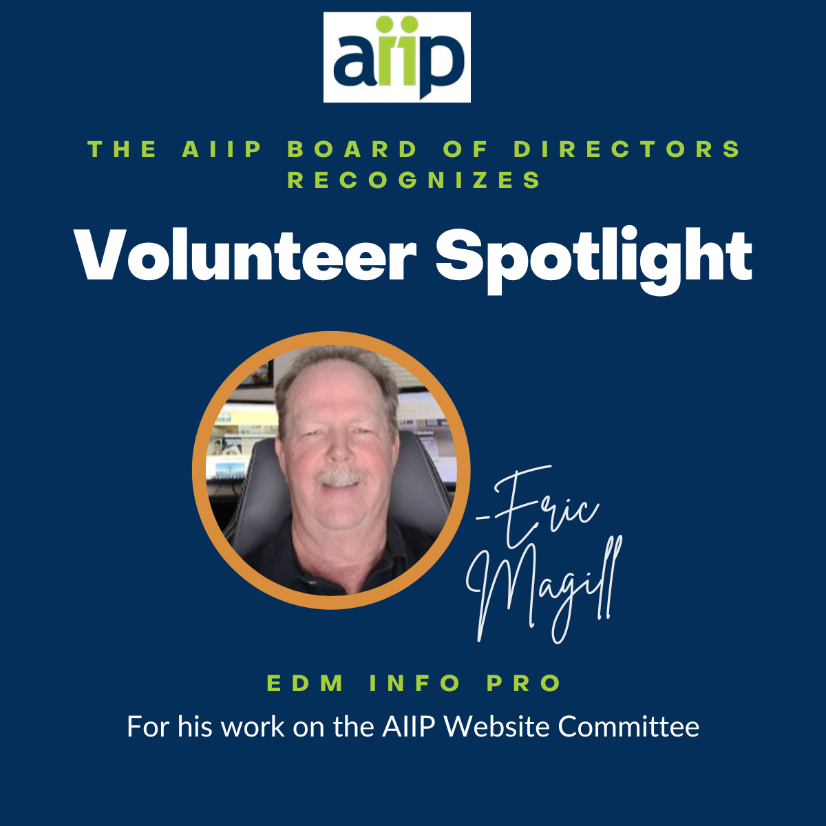 Spotlighting web committee volunteer Eric Magill