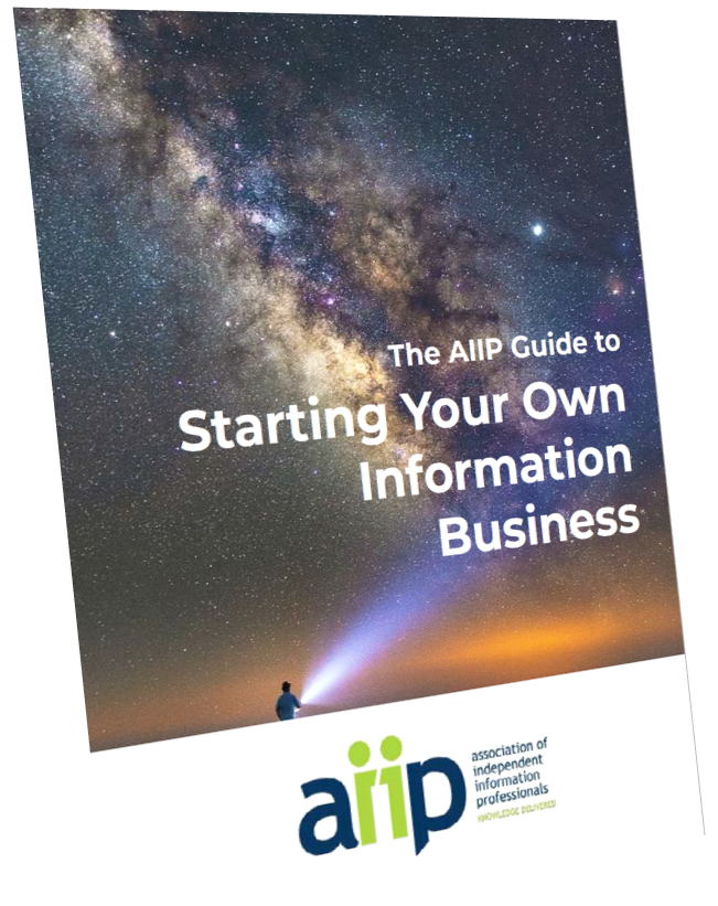 Thumbnail:  AIIP Guide to Starting Your Own Information Business, 2023 edition